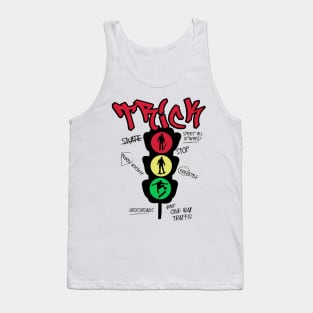 Traffic Light Illustration Tank Top